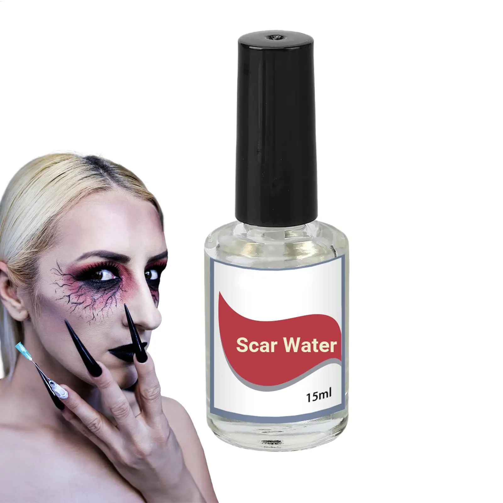 Halloween 15ml Collodion Scarring Liquid Liquid Scar Maker Realistic Scar Liquid With Brush For Halloween Costume Party
