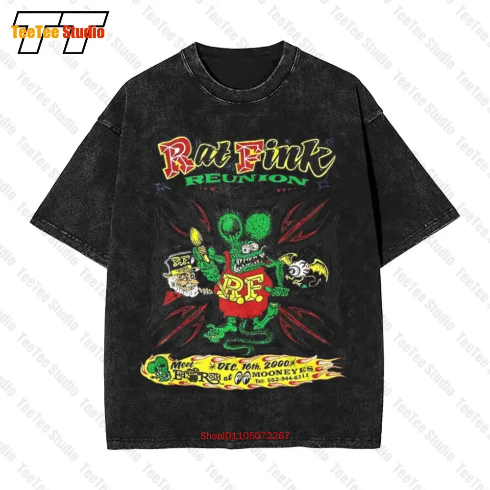 Rat Fink Reunion 2000 Autographed By Ed Roth Vintage Oversized T-Shirt WNKA