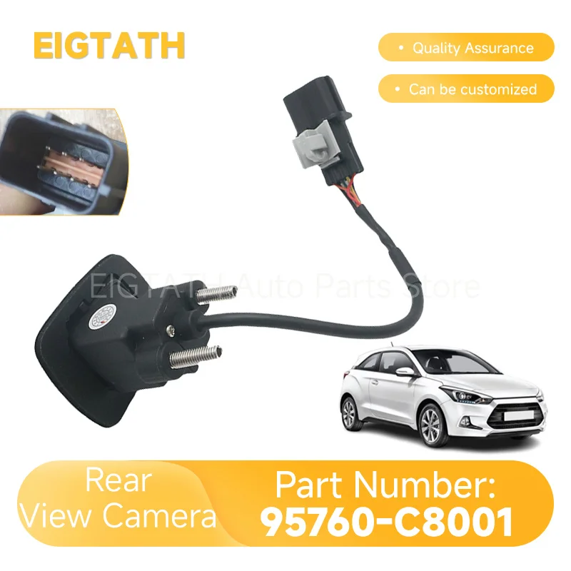 Rear View Backup Camera Assembly 95760-C8001 for Hyundai i20 2nd Generation GB 2014-2020 Tailgate Mounted All trims 95760-C8000