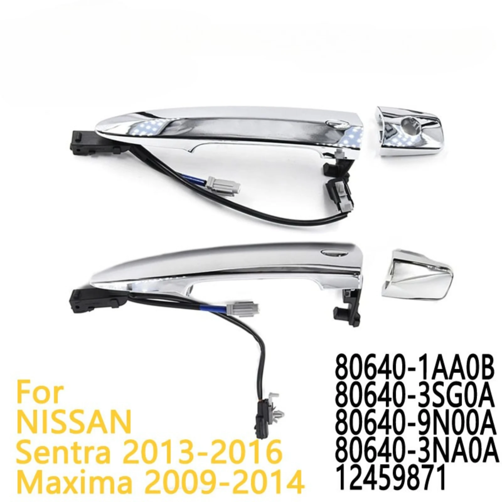 

For Nissan Sentra Car Exterior Door Handle Fit OE 80646-9N00A 80640-9N00A 82646-9N00A 82640-9N00A Replacement Accessory