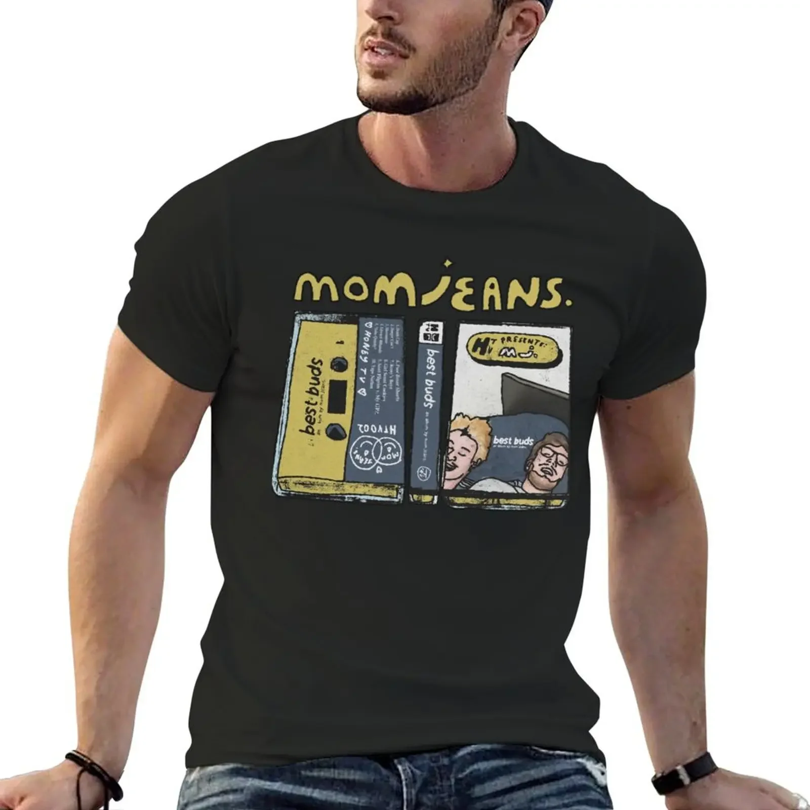 Mom Jeans music band T-Shirt oversized graphic tee customs design your own baggy shirts oversized clothes for men