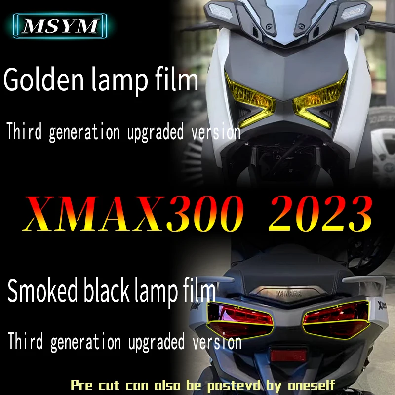 For the Yamaha XMAX300 XMAX 300 2023 instrument film transparent protective film for headlights and tail lights