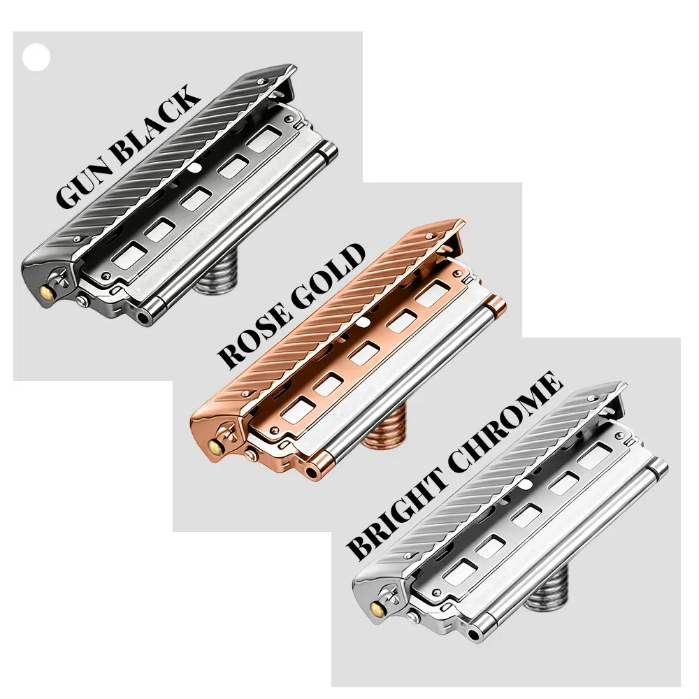 RZACLEAGlide 5.0 PRO Universal M5 Thread Safety Razor Head Super Roller Double-bladed Shaving Heads for Classical Handles