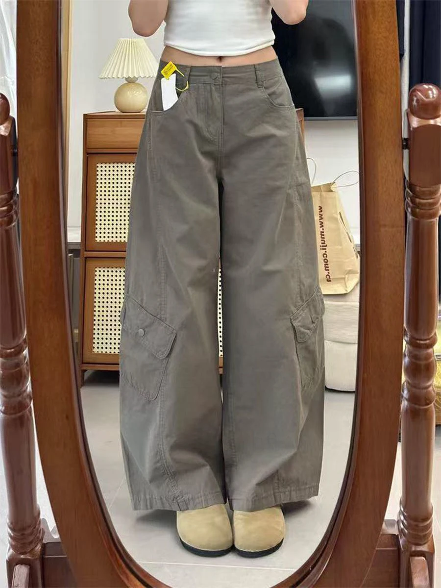 

Джинсы женские с высокой талией и широкими штанинами, тонкие, в американском стиле, весна-лето, облегающие, в пол