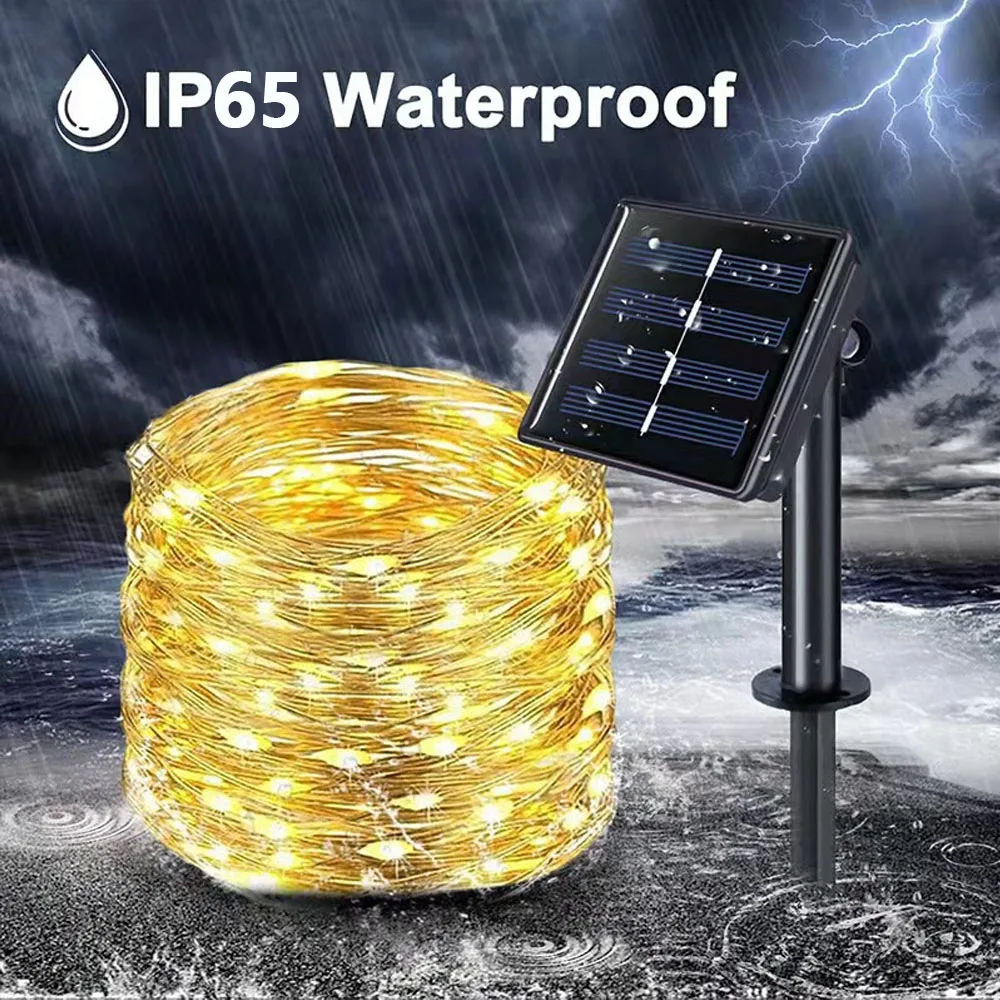 32M300Leds Solar LED Light Outdoor Festoon Lamp Garden Solar Fairy Light String Waterproof Christmas Garden Decoration Outdoor