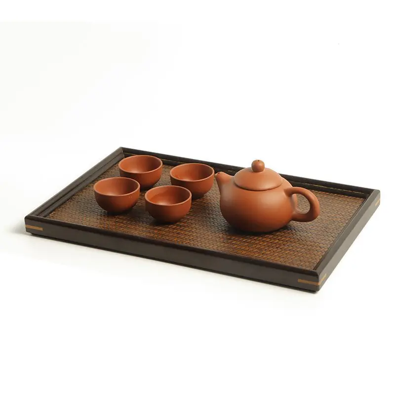

Retro Zen heavy bamboo mat, tea art dry brewing tray, bamboo tea tray, tea set storage tray