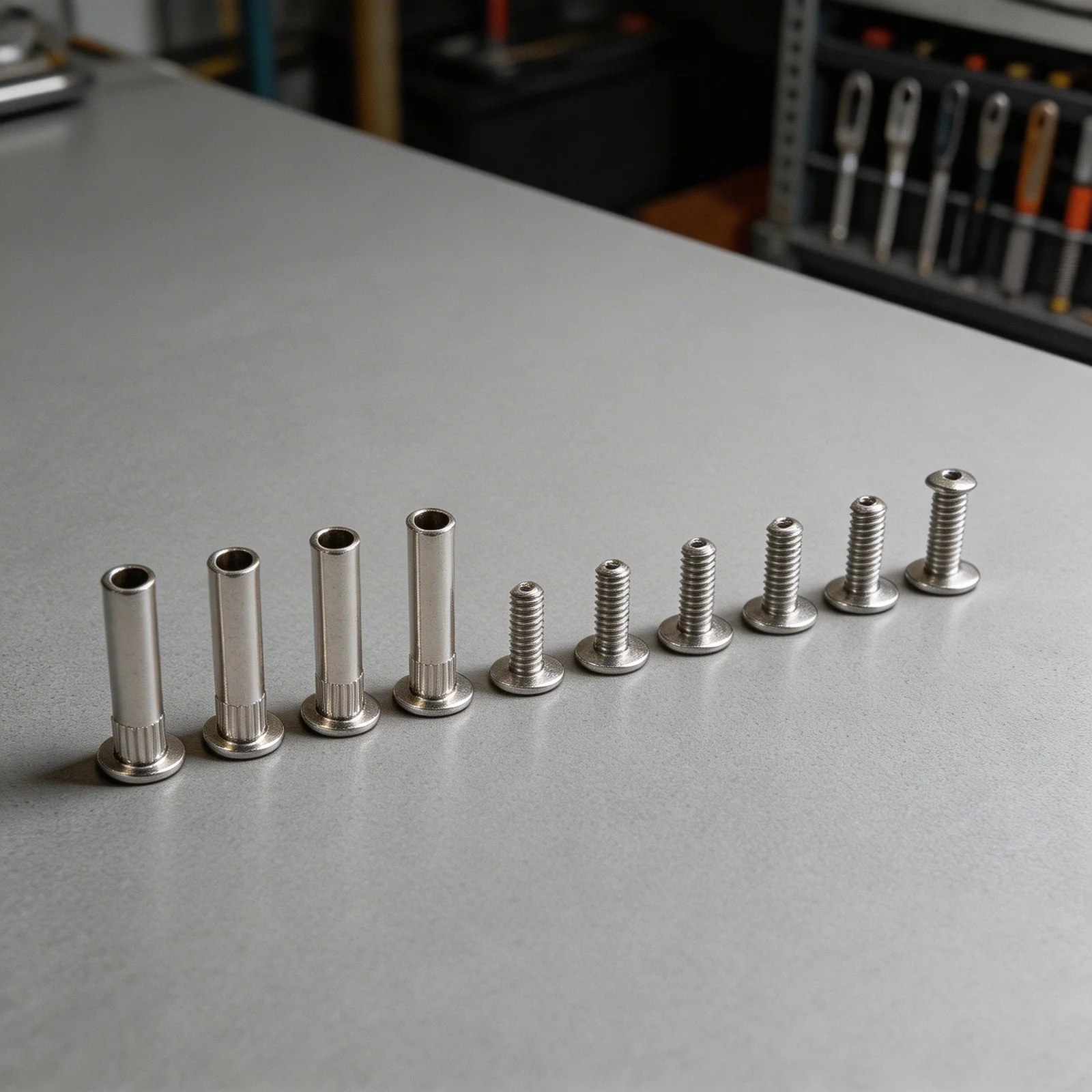 5mm Snap Rivet Butt Screw Male-Female Screw Sturdy Construction Carbon Steel Material Furniture Assembly For Furniture Fittings