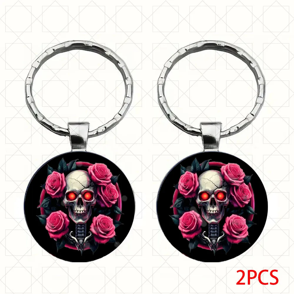 2 uds DIY llavero de coche llavero duradero accesorios de automóvil pegatinas para Festival de Halloween forma de bruja regalo de recuerdo para hombres y mujeres