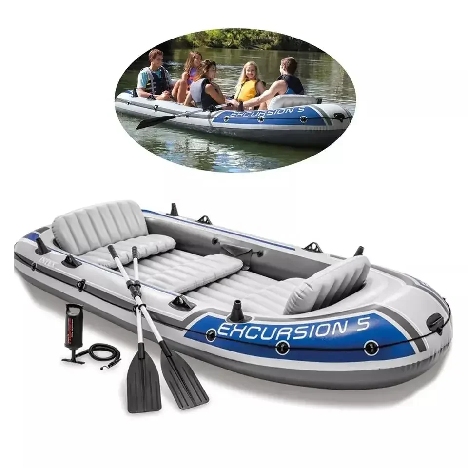 Vesta Hot sale funny inflatable drifting boat jet PVC inflatable family size swimming pools