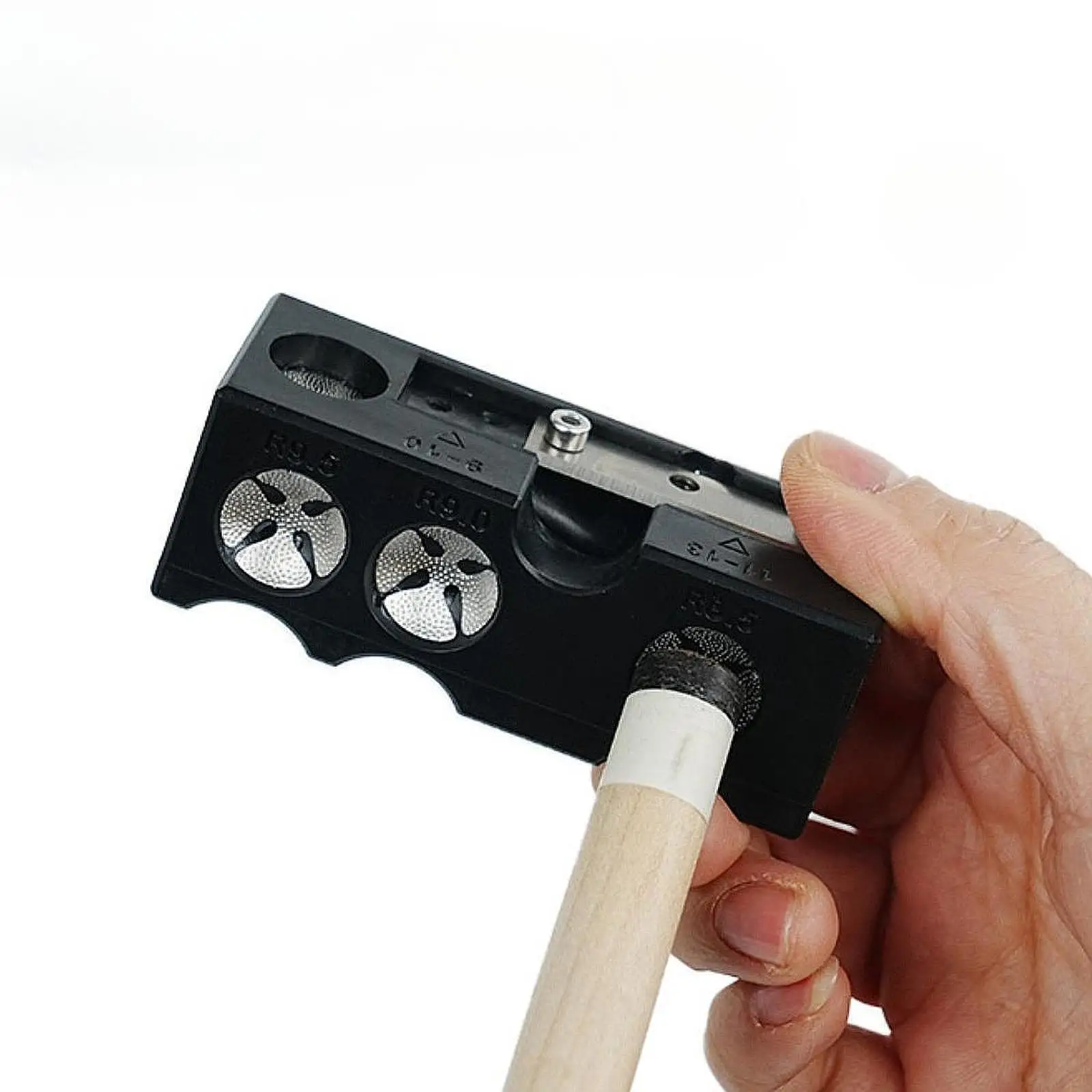 Pool Cue Tip Repair Tool Improve Cue Accuracy Portable Detection Replacement Cue Tips Aerator Billiard Cue Tip Grinder