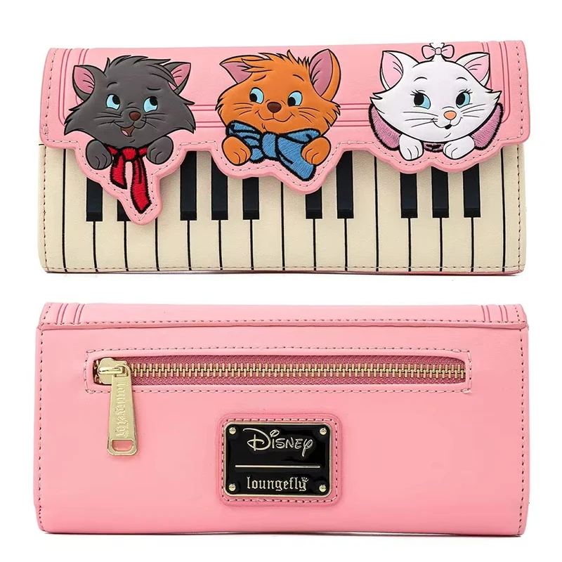 Dompet Aristocats Loungefly Marie Cat Duchess Koleksi Dompet Bordir Tas Kartu Tas Penyimpanan Dompet Koin Hadiah Fashion Anak Perempuan