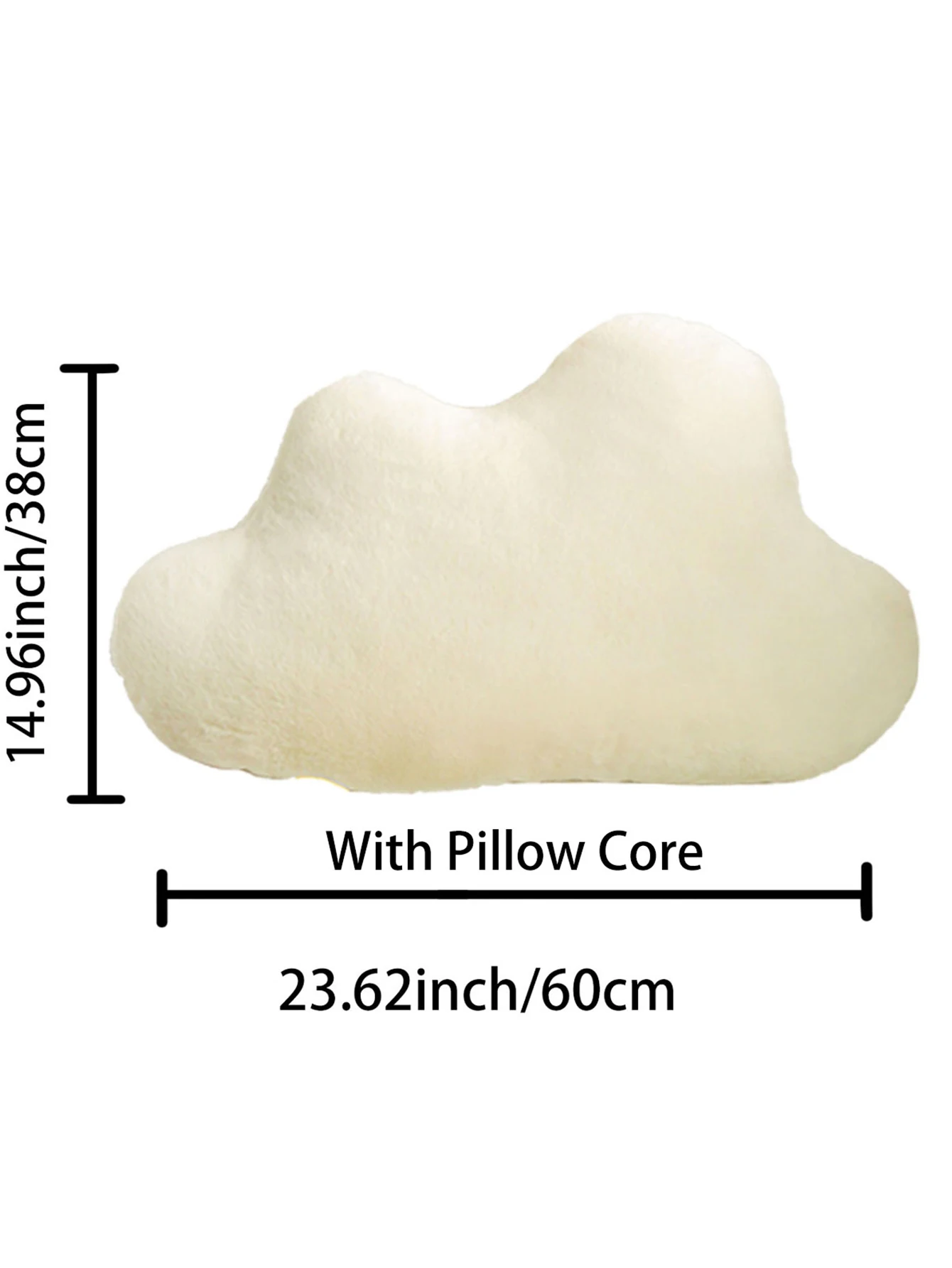 1pc，Soft Cute Cloud Pillow，Plush Cloud Cute Creative Throw Pillow， for Bed, Sofa and Chair  Home Decor，Festival gifts ﻿.