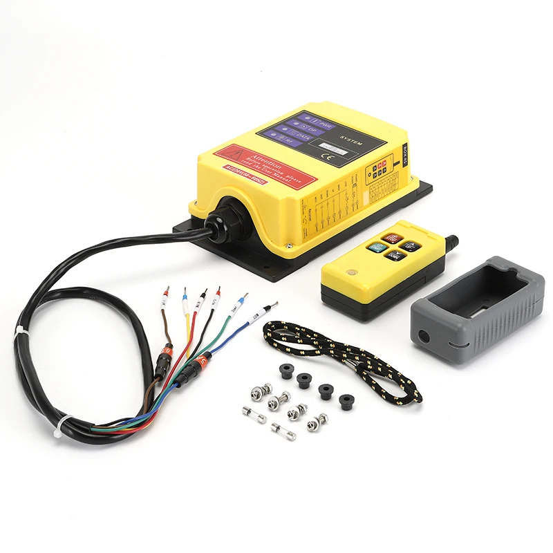 Imagem -02 - Grua Elétrica Equipamento Pneumático Pequenos Equipamentos de Automação Industrial Recebendo Telecrane Wireless Controller Elevador de Botões dc 24v Hs4