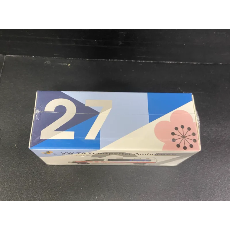 دييكاست صغيرة VW T6 سقف مرتفع تايوان جديد تايبي مدينة قسم الإطفاء سيارة إسعاف سبيكة نموذج تحصيل لعبة هدية تذكارية