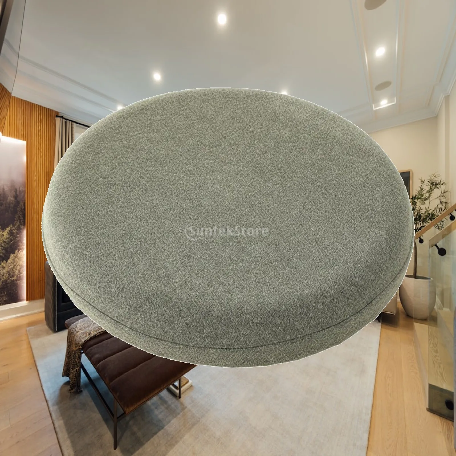 Comfortable Round Stool Cover for Bar Chairs Polyester Seat Protector Snug Fit Cushion for Home Kitchen Pubs Salons Modern Decor