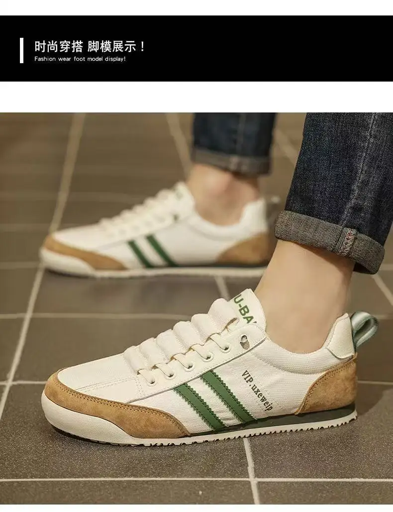 Modische Designer Casual Sneakers für Herren Flache Sneakers Bequeme Atmungsaktive Laufschuhe Outdoor Rutschfeste Herren Sportschuhe – Detail 9