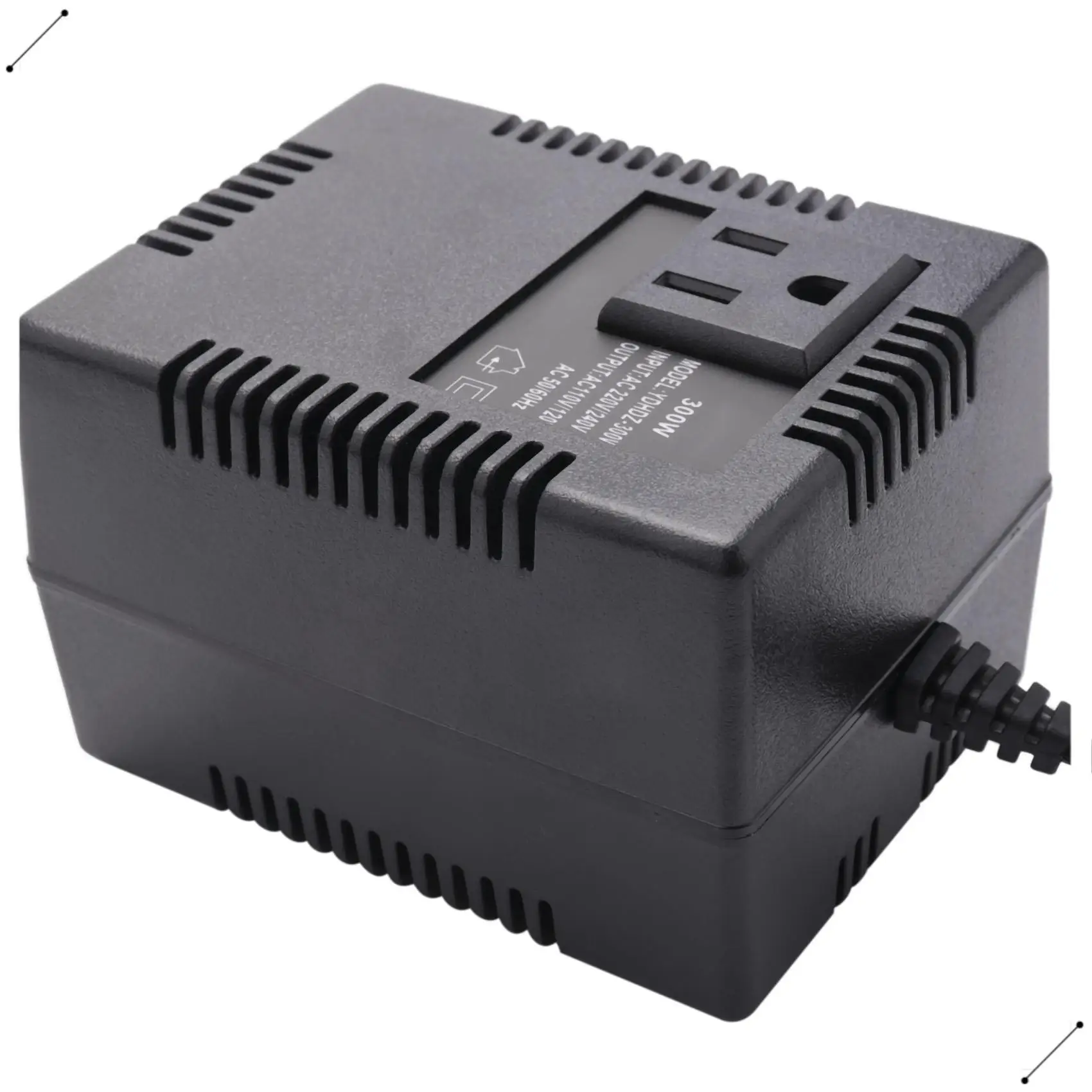 300W 220/240V To 110/120V Ac Step Down Travel Voltage Transformer Converter Us Plug