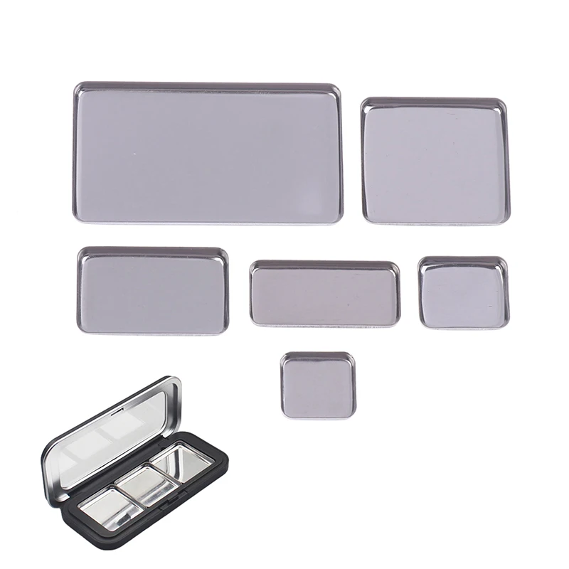 5/10pcs Empty Eyeshadow Tin Pans Makeup Palettes Empty Square Palette Iron Cases Pans For Powder-New