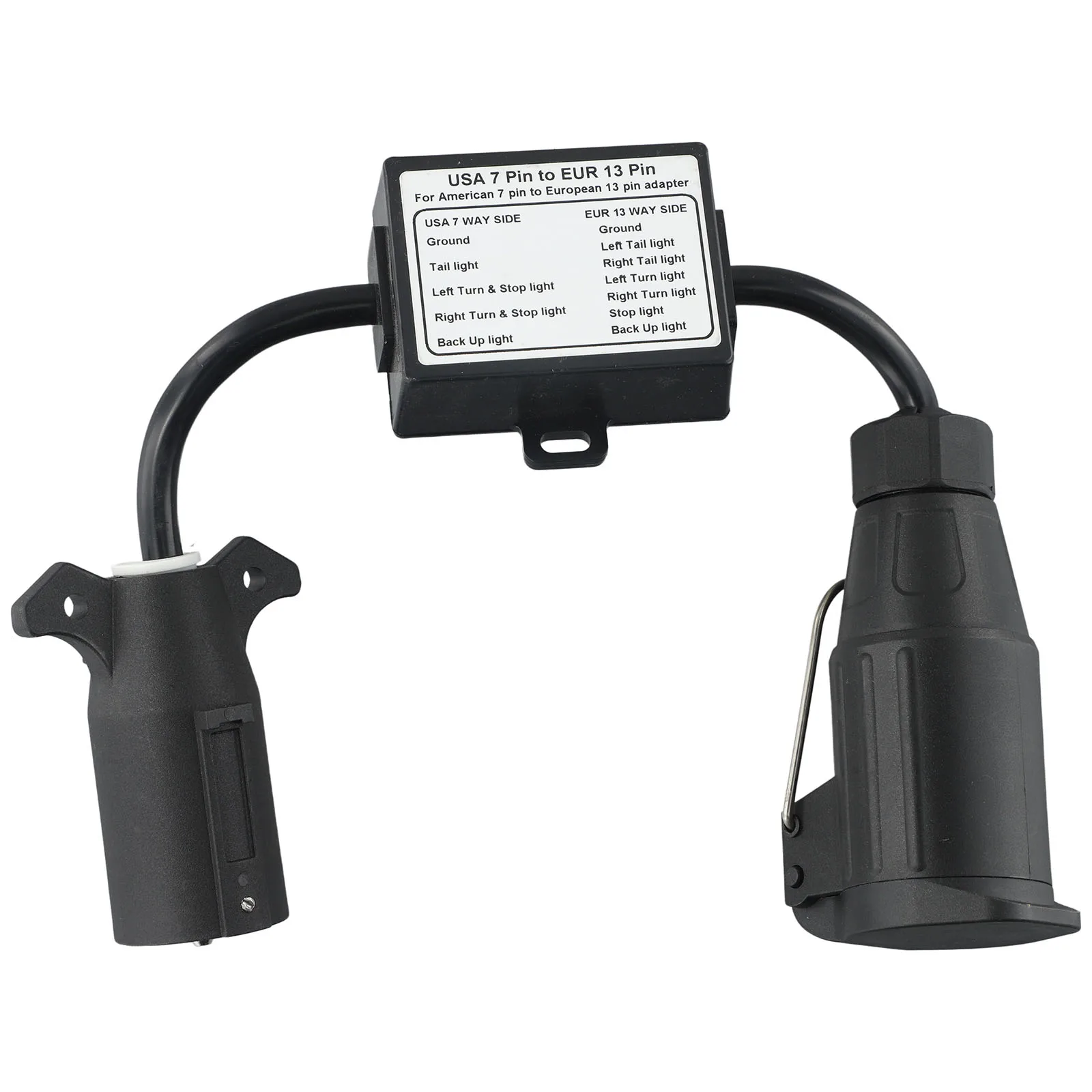 

New Useful Light Converter Trailer Light Converter Part 7-Way Accessory Connector Electrical Parts Replacement