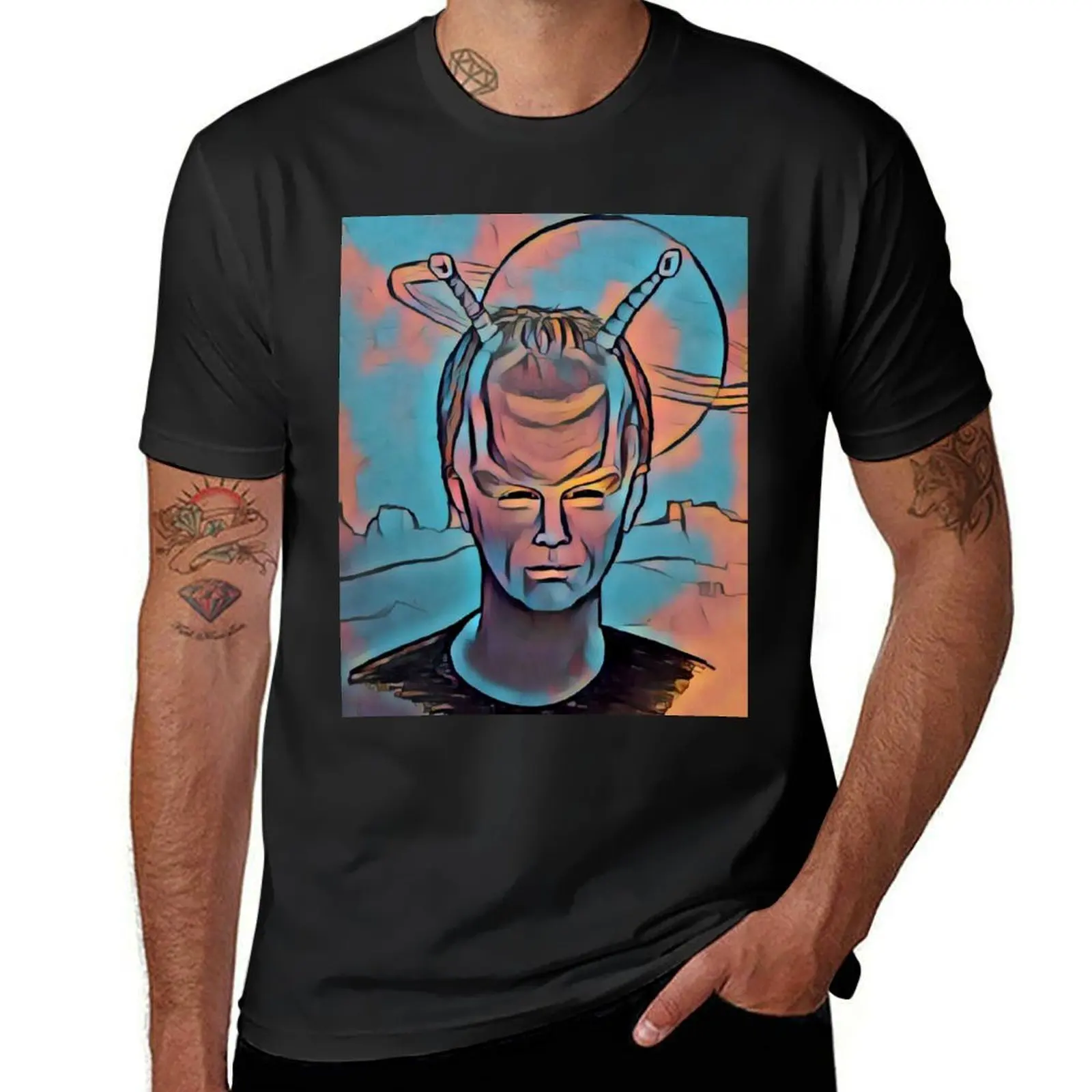 Commander Shran - lover of Pink skins T-Shirt funnys anime T-shirt men