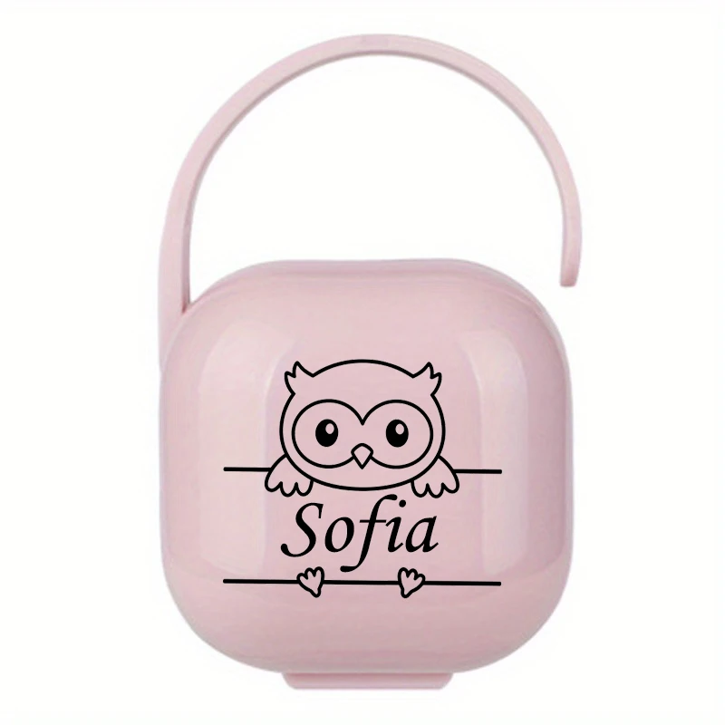 Personalized Pacifier Storage Box for Newborns, Storage Box for Baby's Hair and Teeth. Unique Birthday Gift