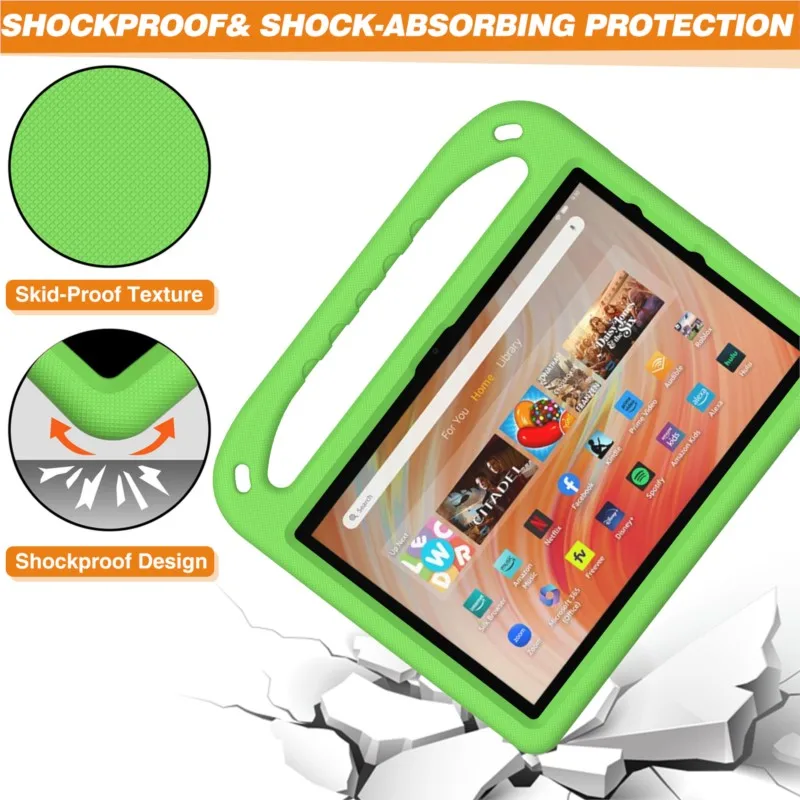 kids EVA Hand Stand Case For Amazon Kindle Fire Max 11 HD8 HD 8 Plus 2020 2022 HD10 HD 10 Plus 2021 10.1 Fire 7 Tablet Cover