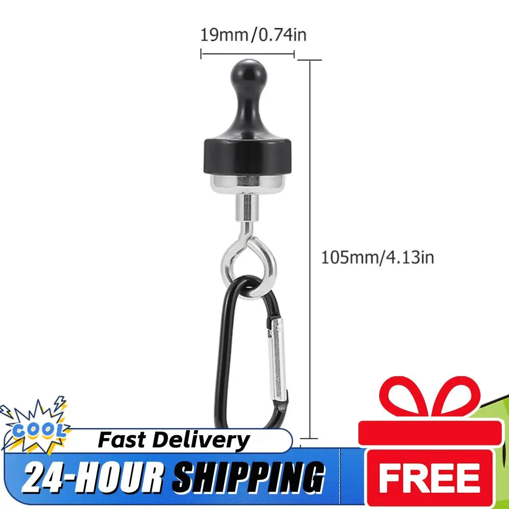 Magnetic Lanyard Clip Pulling Force Flexibility Hooks Heavy Duty Multipurpose for Hiking Camping Climbing Picnic