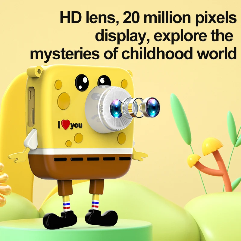 Kids Camera Digital Dual Camera HD 1080P Video Camera Toys Mini Cam Color Display Children Birthday Gift Kids Toys For Kids