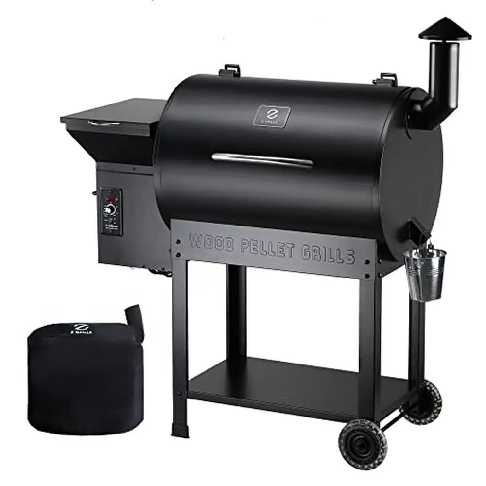 Pellet Smoker Grill PID Control 8-in-1 Smart Temperature BBQ Smoker Grill 700 sq.in Cooking Area Built to Last Pellet Grill