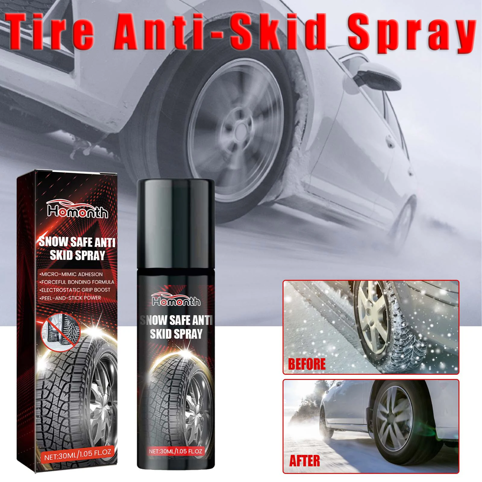 

Противоскользящий спрей для автомобильных шин, безопасный для снега, противоскользящий спрей для колес, нескользящий агент для большинства автомобилей, грузовиков, внедорожников, колес, противоскользящее обслуживание