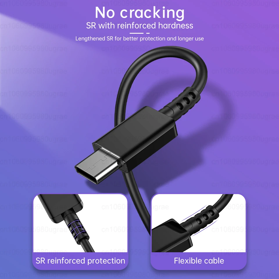 Original 15w Schnell ladekabel USB Typ C Datenleitung für Samsung Galaxy S10 plus S9 S8 Note9 Note8 A80 A70 A60 A50 A40 M14 Kabel – Detail 7