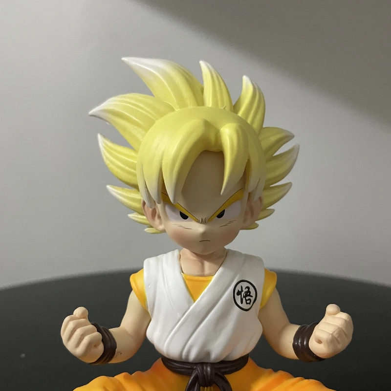 12 センチメートルドラゴンボール幼年シリーズ Q バージョン孫悟空アニメフィギュアカカロットデスクデスクトップ装飾装飾コレクションおもちゃ