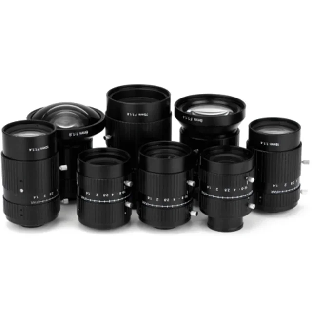 

Fixed lens for 1.1inch Wholesale Industrial 8mm Camera Lenses for Machine Vision Camera C mount 10 Megapixel Lens Set