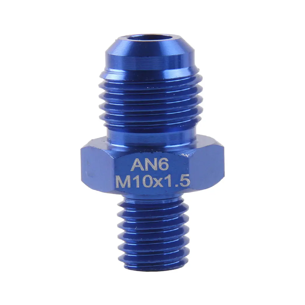 Male AN4 6 8 10AN to M10*1.5 M12/M14/M16*1.5 M18*1.5 Straight Adapter Flare Fitting auto hose fitting Male Oil cooler fitting