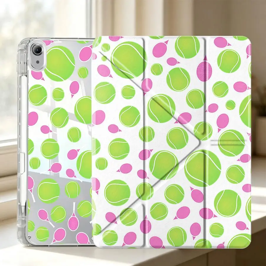 Full Screen Tennis Tablet Case For Samsung Galaxy Tab S9 Plus S10 Lite A9 Plus A11 A8 S7 FE S8 With Pen Slot Cover