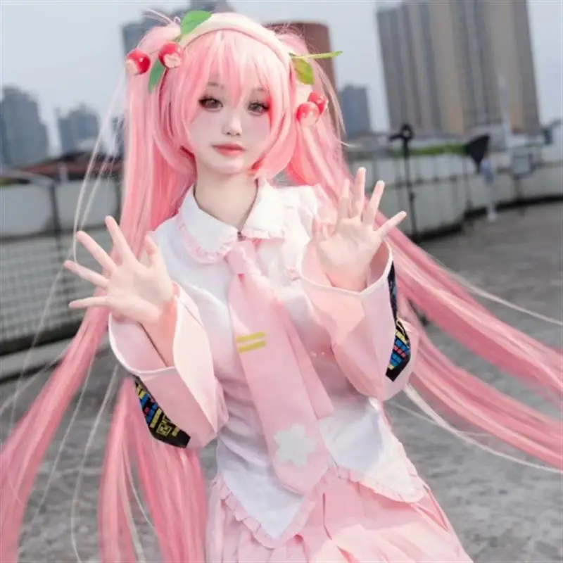 Animation Hatsune Miku Sakura Cos Clothing Official Clothes Role-Playing Jk Suit Comic Exhibition Cosplay Performance Clothes