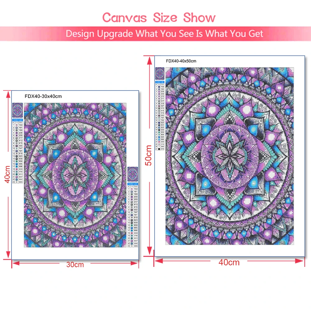 Obraz Daimond Mandala w pełni z okrągłych nowy haft diamentowy obrazy mozaika z kryształków ozdobna z kwiatem do domu