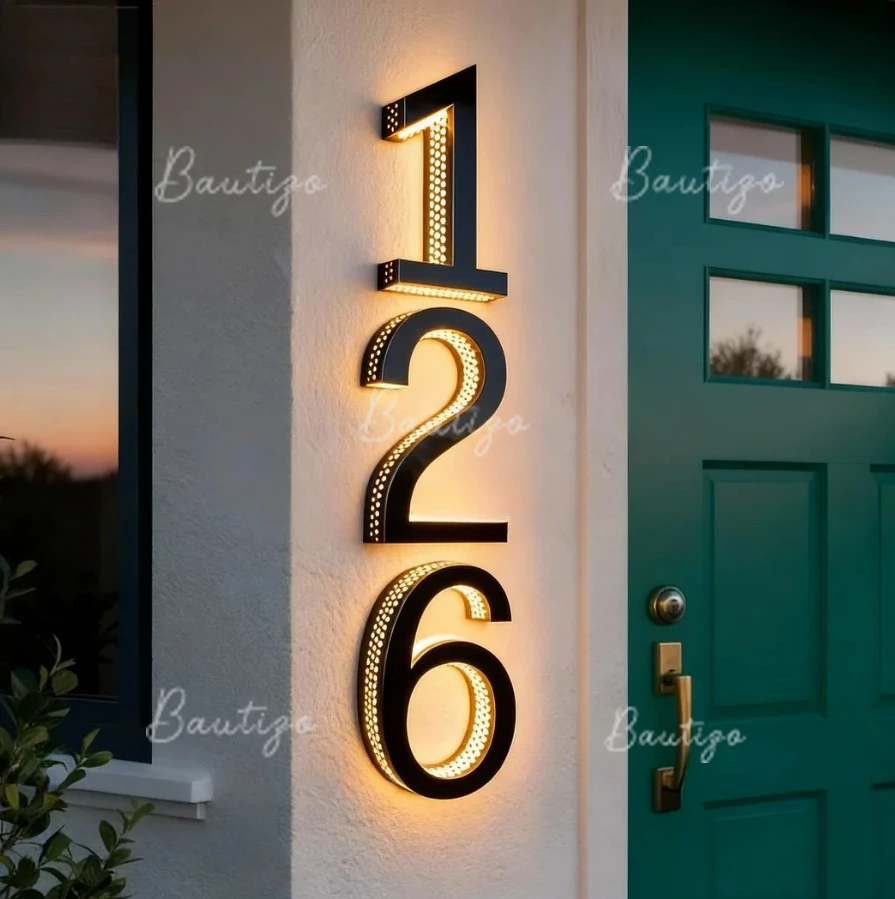 Gold Logo Sign Letter for Business Luxury Channel 3d Sigange LED Advertising Outdoor Decor Items Gadget Custom Front Lit Neon