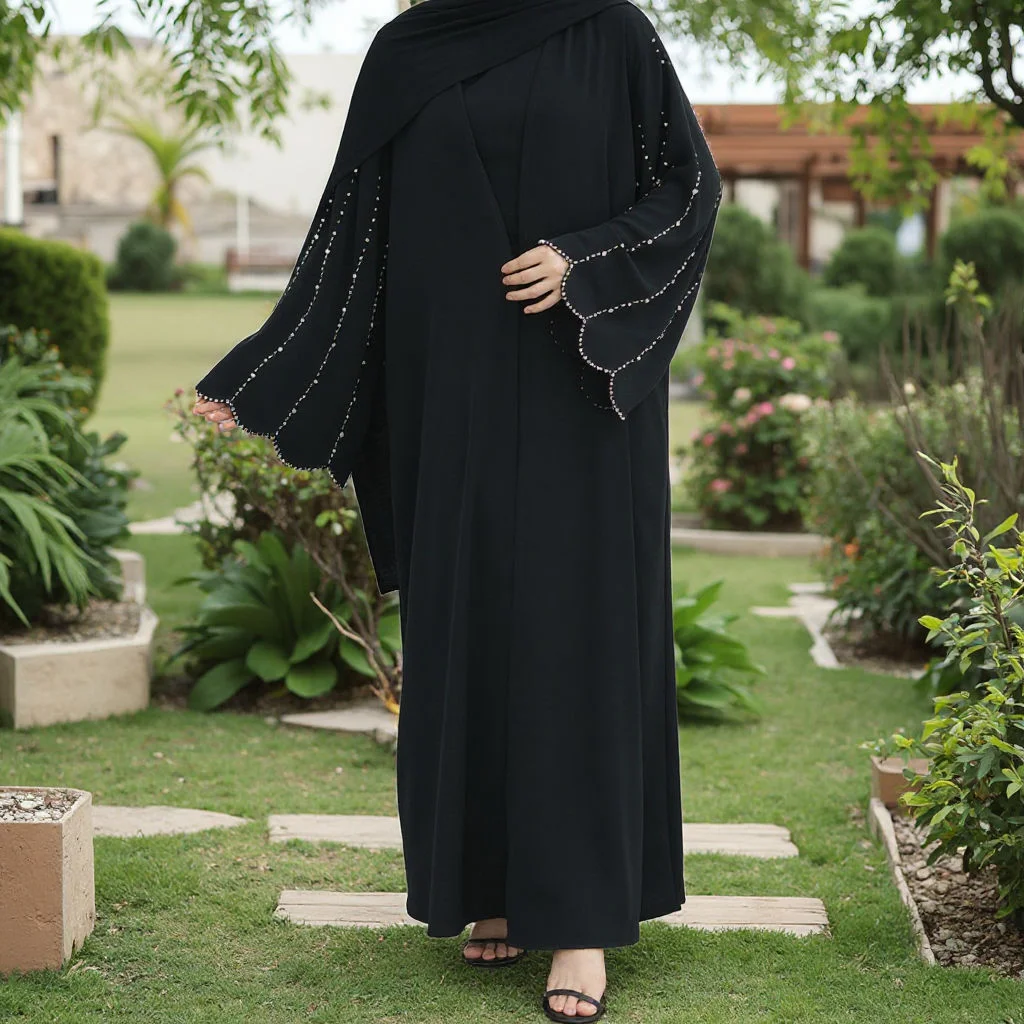 Ramadán diamantes Abayas Dubai Kaftan mujeres vestido musulmán Kebaya Turquía bata caftán marroquí mujer Islam Jalabiya Kimono Cardigan