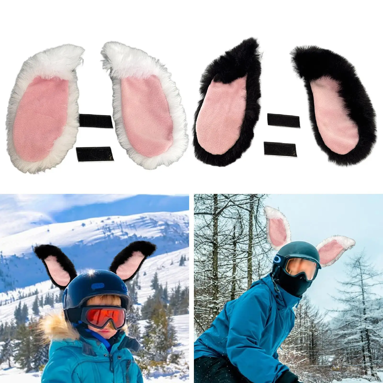 

Украшение шлема, кроличьи уши, кроличьи уши с липким, легко липким подарком для велосипеда