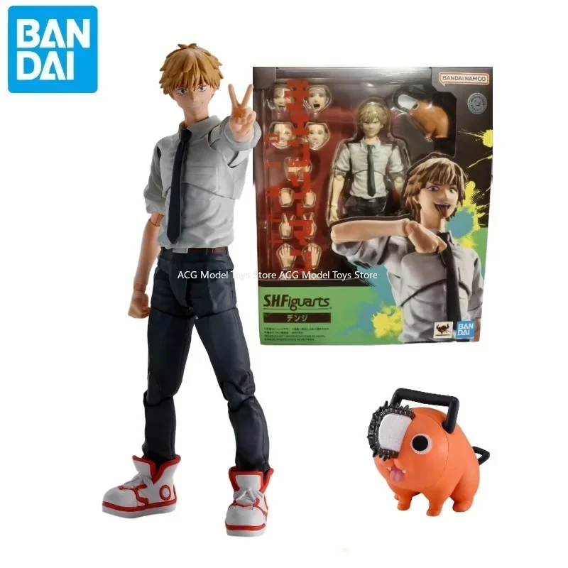 

In Stock Original Bandai S.H.Figuarts SHF Chainsaw Man Denji Pochita Action Figure Toys Collection Model Gift