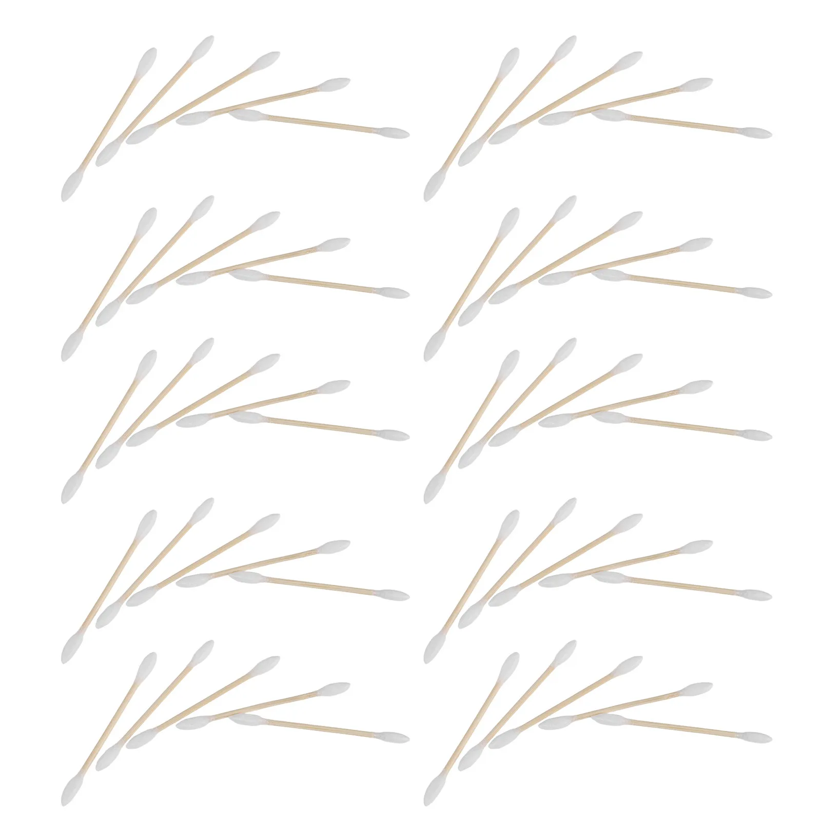 500Pcs Cotton Buds Double Pointed Tip Bamboo Sticks Lint Free Grade Precision Cleaning Swabs for Makeup Removal Nail Art