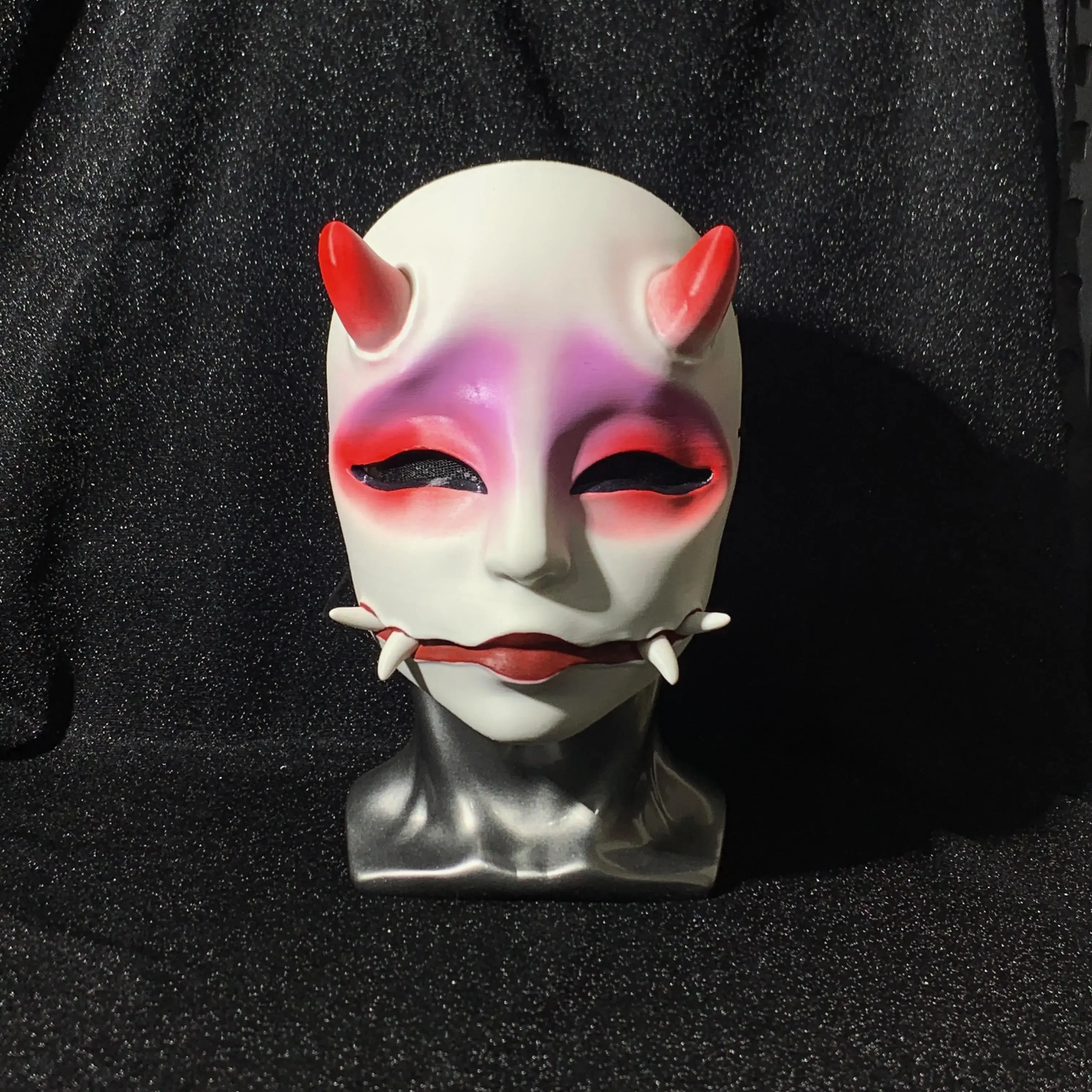 일본 전통 술을 마시는 소년 프라진나 볼 재미있는 소품 풀페이스 성인 장식 할로윈 호러 마스크