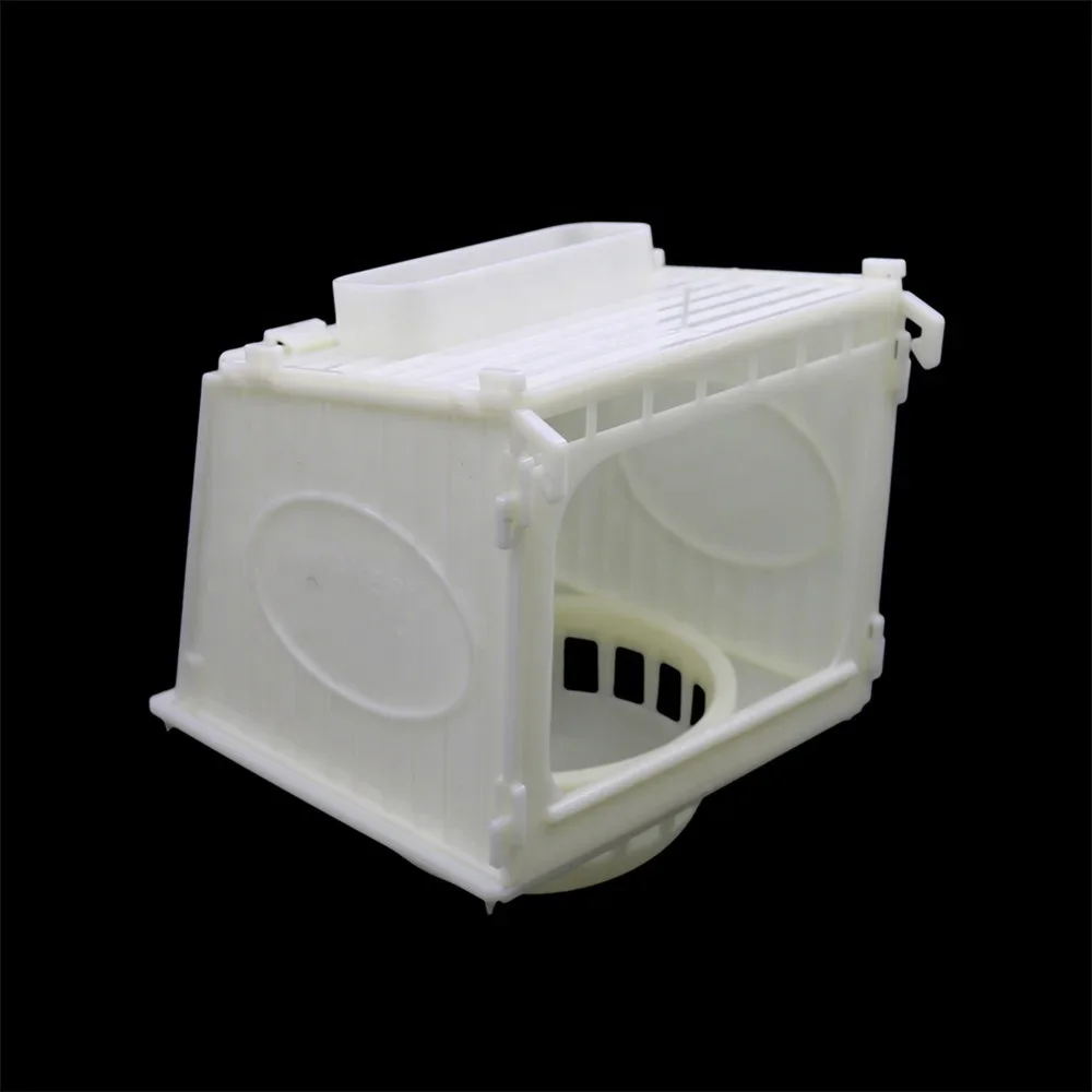 8 PCs Bird Cage Bird House Parrot Cage White High Quality Plastic Pet Bird's Nest