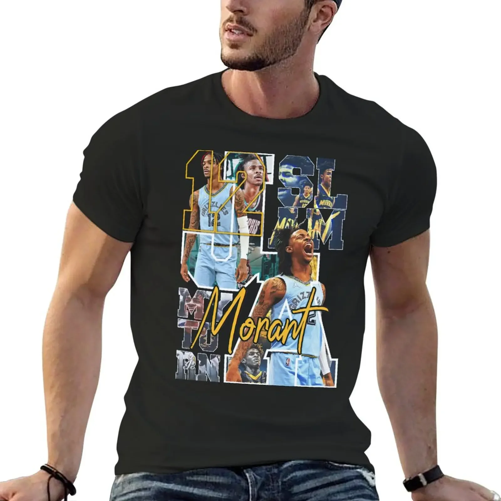 

Morant Basketball T-Shirt summer tops anime hippie clothes cute clothes mens graphic t-shirts hip hop