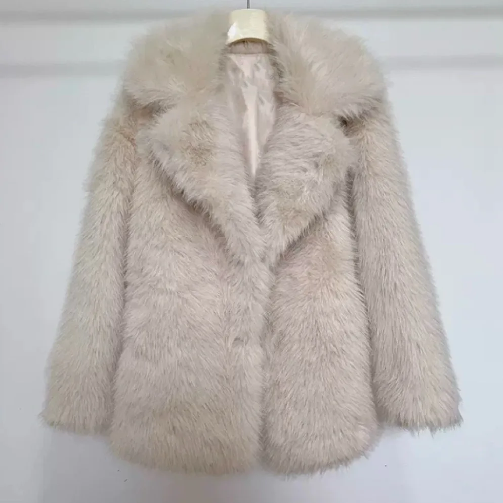 Alla moda 2024 inverno nuovo cappotto di pelliccia donna abbigliamento caldo giacca da donna