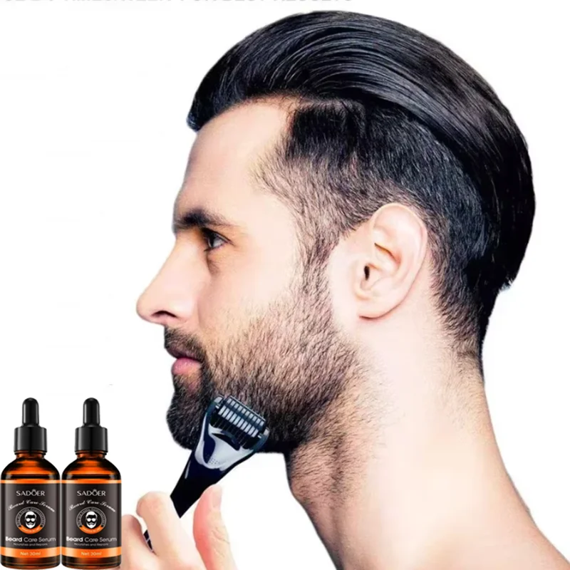 Beard Growth Kit Facial Hair Growth Enhancer Set Beard Nourishing Growth Essential Oil Facial Beard Care set