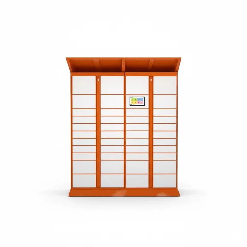 Armário eletrônico de entrega de pacotes OEM, caixa de armazenamento expresso inteligente com autocoleta para serviço de correio de pacotes