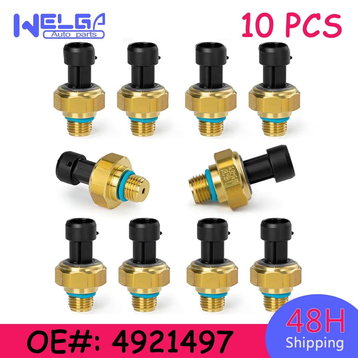 

10PCS For Dodge For Ram 2500 3500 6Cyl 5.9L Turbo Boost Oil Manifold Abosolute MAP EGR Exhaust Gas Pressure Sensor 4921497