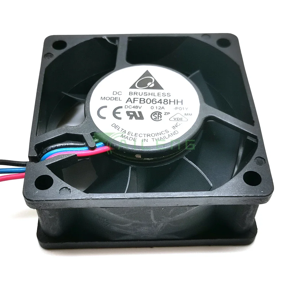 AFB0648HH 6 ซม.60 มม.60*60*25 มม.6025 48V 0.12A สามสายความเร็ว Server พัดลมระบายความร้อน